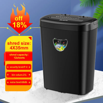 CD228P-12 ETL Πιστοποιημένο 25L βαρύ φορτίο γραφειακό τσούρνο χαρτιού με 68 dB επίπεδο θορύβου