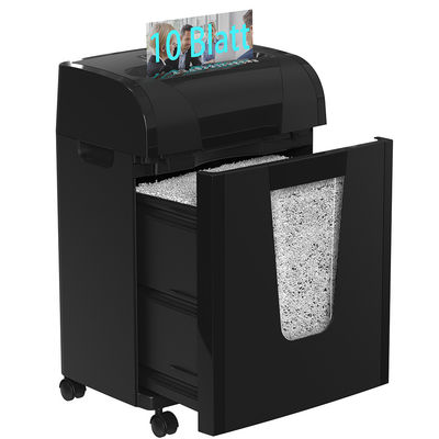 C261P Έγγραφο Ηλεκτρικό Συσσωρευτή χαρτιού Γραφείο Μηχανή 20L πιστωτική κάρτα 10 φύλλα A4 Shredder